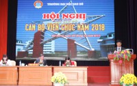 Trường Đại học Sao Đỏ tổ chức Hội nghị cán bộ viên chức năm 2018