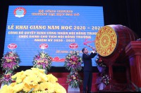 Trường Đại học Sao Đỏ long trọng tổ chức lễ khai giảng năm học 2020 – 2021 và công bố Quyết định công nhận Hội đồng trường, chức danh Chủ tịch Hội đồng trường nhiệm kỳ 2020-2025