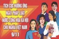 Cán bộ, giảng viên, công nhân viên và sinh viên trường Đại học Sao Đỏ hưởng ứng ngày tôn vinh Hiến pháp và pháp luật 9/11/2020
