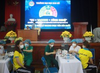 Trường đại học Sao Đỏ tổ chức tiêm chủng vacxin phòng chống Covid – 19 cho cán bộ, giảng viên và sinh viên Nhà trường